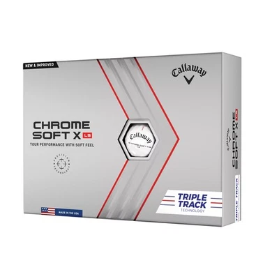 Pelotas de golf Callaway cromadas suaves X LS 1 docena (12), blancas Foto 1 de 3