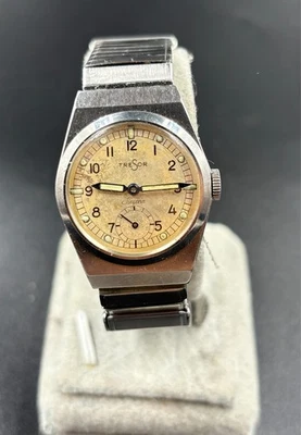 Tresor Siegerin Prewar circa 1938 military sports watch by Alpina all steel - Imagen 1 de 4