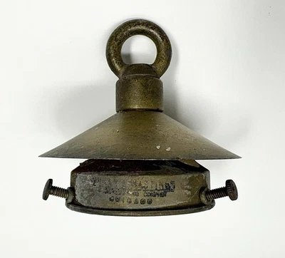 "Antigua tapa globo pantalla luz cobre latón original años 20 30 2 3/8"" de colección" Foto 1 de 4