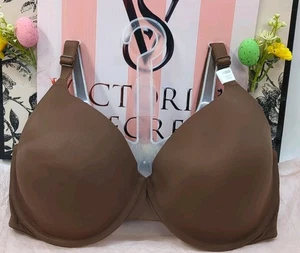 Victoria Secret Lightly Lined Full Coverage T-Shirt Bra 38DDD Brown (80657) - Picture 1 of 9