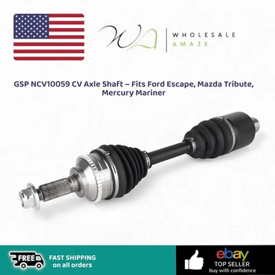 GSP NCV10059 CV Axle Shaft – Fits Ford Escape, Mazda Tribute, Mercury Mariner Foto 1 de 4