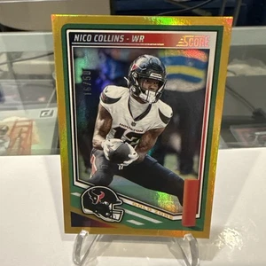 2025 Panini Score FĂștbol Zona Oro #16/50 Nico Collins đ„ Texans - Imagen 1 de 4
