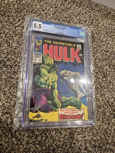 Marvel Comics CGC 5.5 Universal Grade Incredible Hulk #104 6/68 - Picture 1 of 6