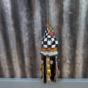 MacKenzie Tenda Nappa Pera Ceramica Quadri Cortesi Bambini Tieback Perline Pensionato - Foto 1 di 13