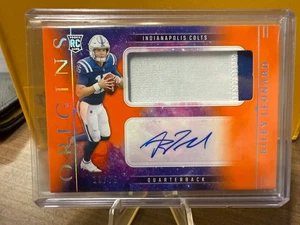 2025 Panini Origins Riley Leonard RC RPA Patch Orange Auto /75 - Picture 1 of 3