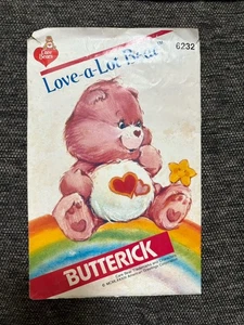 Butterick 6232 Care Bear “Love -a- Lot Bear” Vintage & Cut - Picture 1 of 2