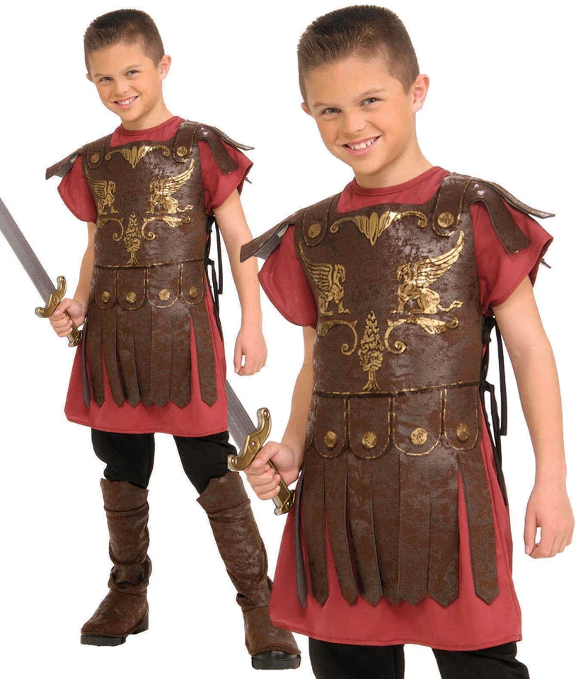 Disfraz de Gladiador para Niños Día Mundial del Libro Romano Vestido Elegante Conjunto Niños Foto 1 de 1