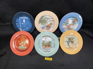 TOMMY BAHAMA Cocktail PLATES 6.5" Tropical Scenes Wall Hanging Decor IN7446 - Picture 1 of 14