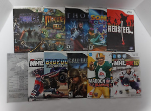 Nintendo Wii Manual Lot - Video Games Booklets Lot of 11