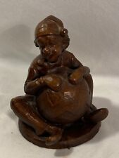Red Mill Mfg. Handcrafted USA Sitting Circus Clown with Ball Figurine VERY NICE