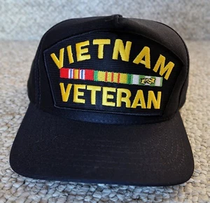 VIETNAM VETERAN MARINEBLAUE BALLKAPPE TOP-QUALITÄT HERGESTELLT IN DEN USA - Bild 1 von 5