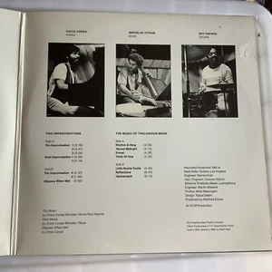 Chick Corea, Miroslav Vitous, Roy Haynes - Trio Music, Live In Europe LP. PROMO - Picture 1 of 8
