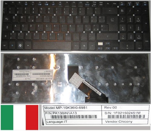 ITALIANBIZ Tastiera Italiana Compatibile Con Acer Aspire E1-522 E1