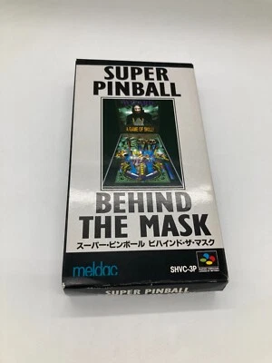 Super Pinball Behind the Mask Super Famicom SNES Japan Authentic Video Games - Image 1 of 2