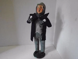 Byers Choice Caroler männlicher Mann Weihnachten grau graue Haare 1990 nicht mehr produziert - Bild 1 von 6
