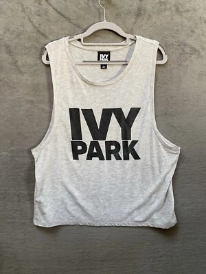 Ivy Park Beyonce Collection Drop Armhole Grey Tank Vest Top Size Large Womens - Image 1 of 4