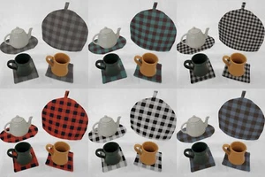 Buffalo Karo Karo Teekanne Cozy & Untersetzer Set - Bild 1 von 25