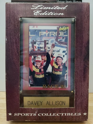 Vintage Davey Allison Vintage Sports Plaques Size 4 x 6 Cover