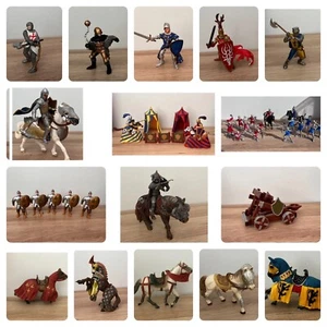 MEDIEVAL HORSES & KNIGHTS Choose Fantasy Toy Figure by Schleich Papo ELC etc - Picture 1 of 60