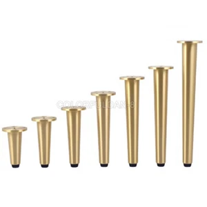 4 Stück Möbelbeine Messing Möbelbeine konische Füße für Sofa Schrank Schrank - Bild 1 von 18