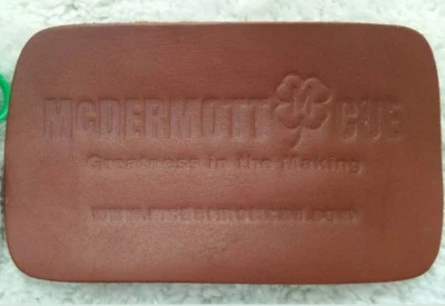 McDermott Leather Conditioning Pad, Genuine McDermott Pool Cue Shaft Leather Pad