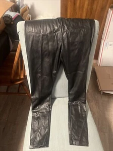 Saints 21 Black stretch faux leather skinny pants legging size small - Picture 1 of 4