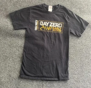 vintage call of duty promo shirt size small petite advance warfare black COD - Picture 1 of 5