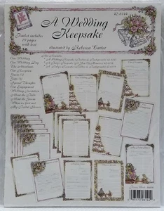 Provo Craft WEDDING JOURNAL MEMORY KIT - 19 Pages with Text - Bridal Bride Groom - Picture 1 of 2