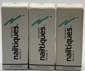 3PK Nailtiques Nail Protein Formula 3 ~ 1/2 FL OZ (14.8ml) EACH ~ FAST SHIPPING - Picture 1 of 4