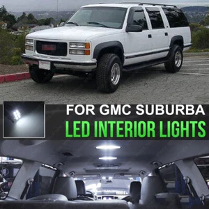 14x Pure White LED lights interior Package kit For Chevy/GMC Suburban 1995-1999 - Bild 1 von 11