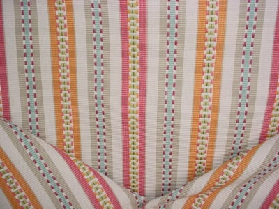 10-3/8Y Kravet 33150 Aqua Blue Stone Textured Southwest Stripe Upholstery Fabric - Image 1 of 4