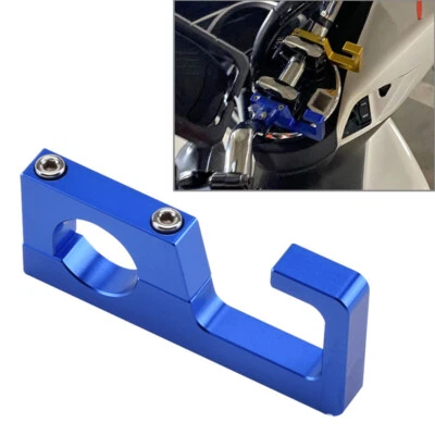CNC 22MM Luggage Helmet Hook  For HONDA PCX150 PCX160 PCX125 Motorcycle Blue - Image 1 of 4