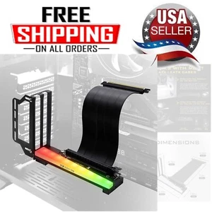 Vertical Graphics Card Holder Bracket with ARGB 5V 3Pin LED,GPU Mount,Video C... - Bild 1 von 11