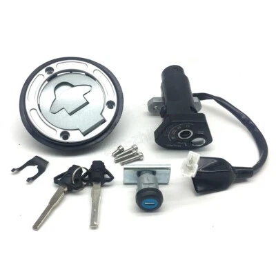 New Ignition Switch Fuel Gas Cap Seat Lock Set Fit For 2015-2017 Yamaha YZF-R15 - Image 1 of 4