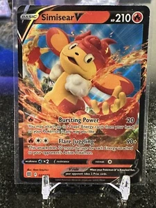 Simisear V Como Nuevo Holo Ultra Raro 027/172 Pokemon Juego de Cartas Coleccionables Estrellas Brillantes - Imagen 1 de 3