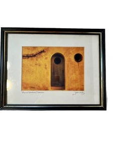 Photo Art Jenny Jozwiak 11”x9” “Round Window And Scar MoroccoPicture Under Glass - Picture 1 of 4