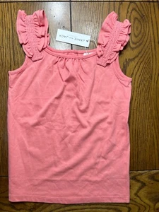 NWT Janie and Jack Travel Light Ruffle Strap Top Girls Light Coral Shirt Size 8 - Picture 1 of 3