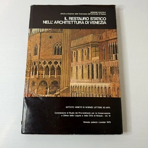 Il Restauro Statico Nell' Architecttura DI Venezia 1975 Italian Architecture HB - Picture 1 of 23