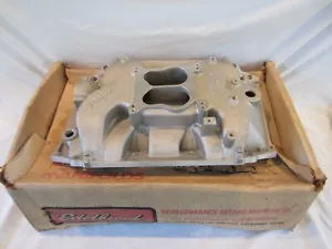 Vintage NOS Edelbrock B4B Big Block Buick 400, 430, 455 Intake Manifold, NEW - Picture 1 of 21