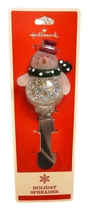 Vintage Hallmark Weihnachten Schneemann Glitzer Kugel Urlaub Streumesser Neu - Bild 1 von 4
