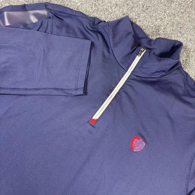 Pullover RLX Ralph Lauren para Hombres 2XL Azul 1/4 Cremallera Golf L/S Southern Highlands GC Foto 1 de 4