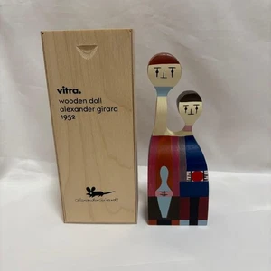Bambole in legno Vitra Design Museum n.11 disegnate da Alexander Girard 1952 con scatola - Foto 1 di 9