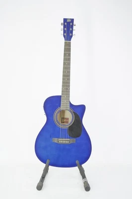 Rogue RA-090 Concert Cutaway Acoustic-Electric Guitar Blue Burst - Image 1 of 4