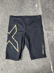 2XU MCS Compression Shorts Womens Extra Large Black Biker Tight Ladies - Picture 1 of 12