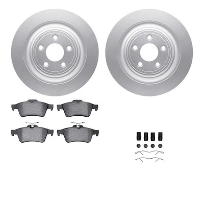For Jaguar XF 09-15 R1 Concepts WDTH1-20007 Rear Brake Kit w Euro Ceramic Pads - Image 1 of 3