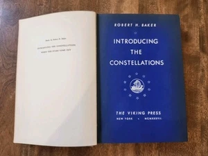 Introducing the Constellations 1937 Robert H. Baker Astronomy HC Vintage Illust. - Imagen 1 de 14