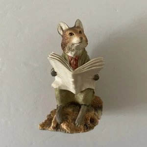 Figura de periódico Bonder Beatrix Potter “Foxy Whiskered Gentleman” Fox Reading - Imagen 1 de 3