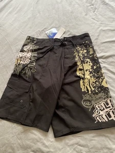 Mens Uluwatu Swim Trunks Suit Board Shorts Size 32 Graphic Graffiti Skater NWT - Picture 1 of 7
