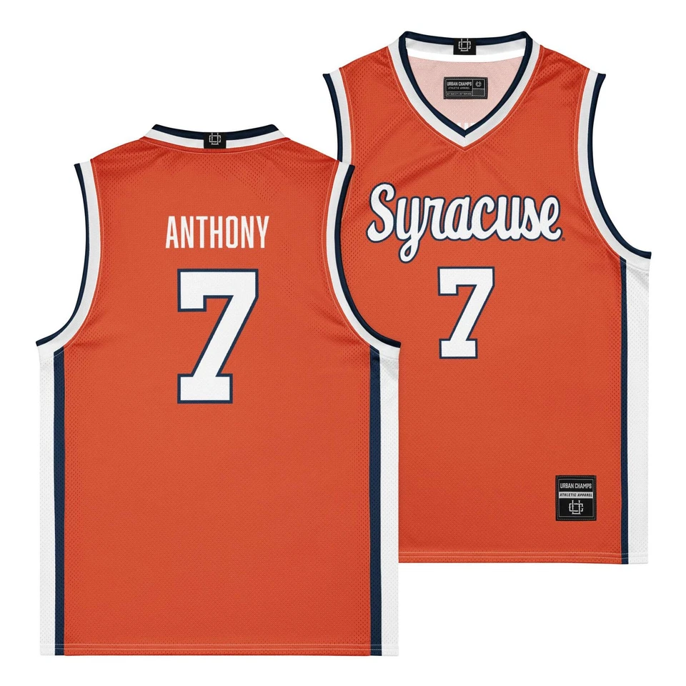 Camiseta masculina laranja basquete Syracuse - Kiyan Anthony - Imagem 1 de 1