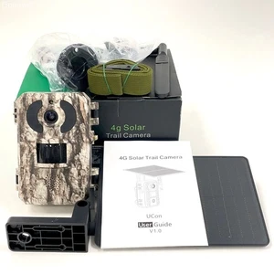 4G LTE Solar & Akku WiFi Trail Kamera 4K Bluetooth Wildlife Jagd Cam - Bild 1 von 6